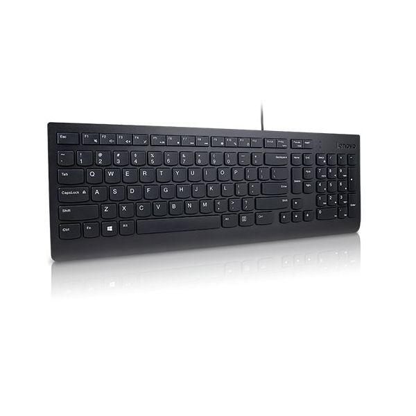 Lenovo Essential toetsenbord Universeel USB QWERTY Amerikaans Engels Zwart (4Y41R64672)
