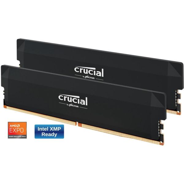Crucial Pro 6000 Kit 64GB 2x32GB UDIMM CL40 B Overclocking (CP2K32G60C40U5B)