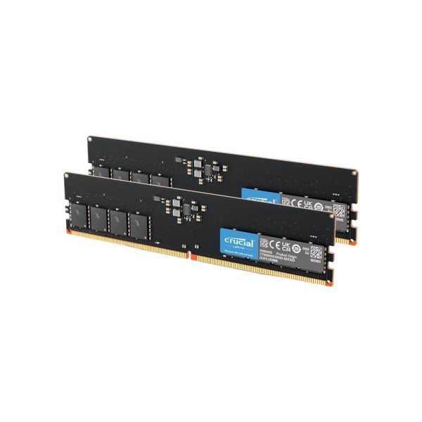 Crucial RAM 128GB (2x64GB) Kit DDR5 5600MHz UDIMM schwarz (CT2K64G56C46U5)