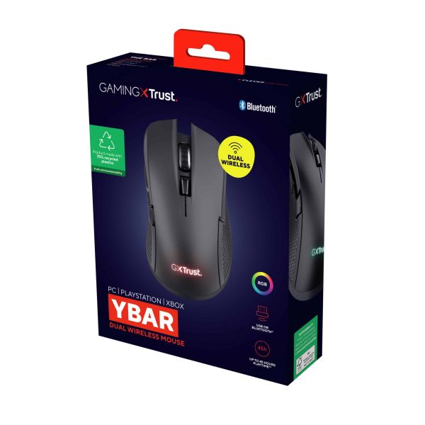 Trust GXT 931 Ybar muis Gamen Rechtshandig Bluetooth Laser 7200 DPI (25330)