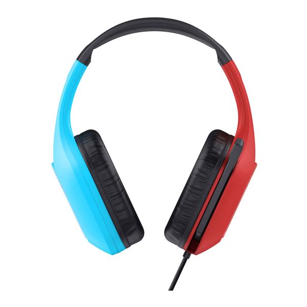 Trust GXT 416S Zirox Gaming Headset - USB gamingheadset – RGB-verlichting – Opklapbare microfoon – Zwart/Cyaan/Rood (25423) Trust GXT 416S Zirox Gaming Headset - USB gamingheadset – RGB-verlichting – Opklapbare microfoon – Zwart/Cyaan/Rood (25423)
