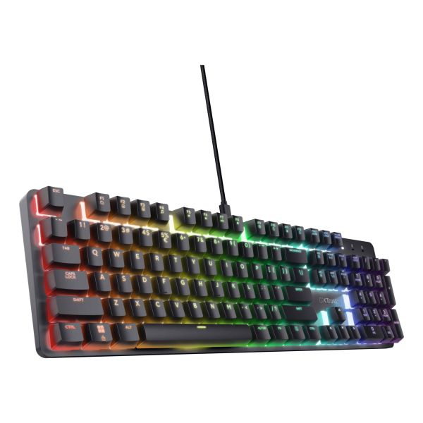 Trust GXT 871 Zora toetsenbord Gamen USB Duits Zwart (25678)