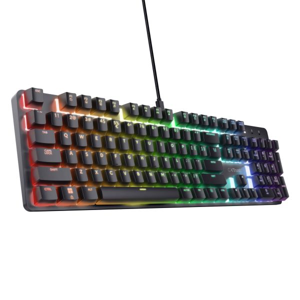 Trust GXT 871 Zora toetsenbord Gamen USB Duits Zwart (25678)
