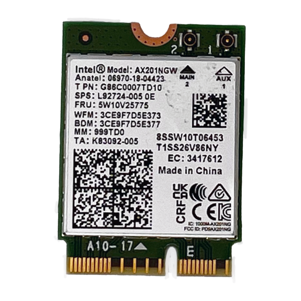 Intel Wi-Fi 6 AX201 - netværksadapter (AX201.NGWG.NVW)