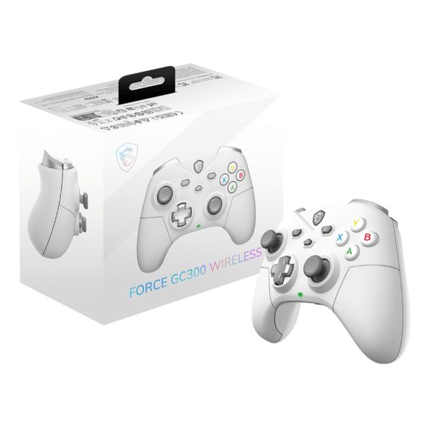 MSI FORCE GC300 WIRELESS WHITE Wit USB 2.0 Gamepad Analoog PC (S10-43G0230-EC4)