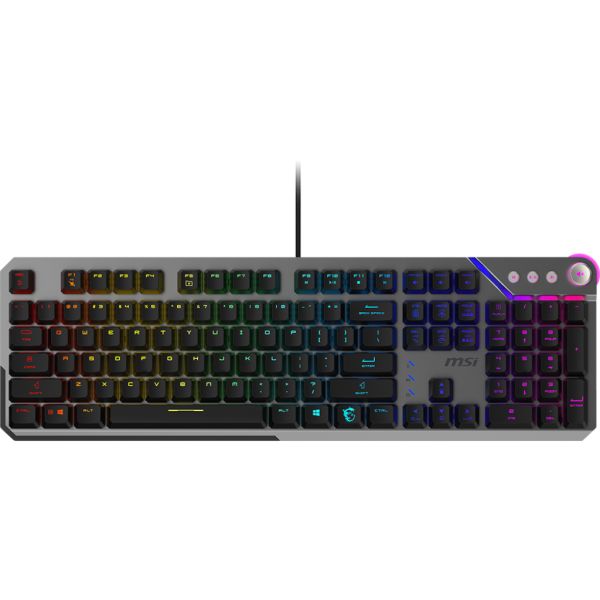 MSI STRIKE 600 SILENT US toetsenbord Gamen USB QWERTY Amerikaans Engels Zwart (S11-04US20V-CLA) MSI STRIKE 600 SILENT US toetsenbord Gamen USB QWERTY Amerikaans Engels Zwart (S11-04US20V-CLA)