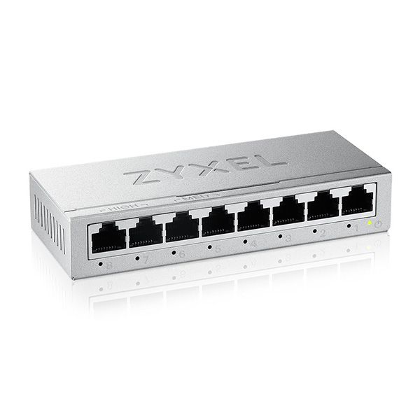 Zyxel GS-108BV5-EU0101F netwerk-switch Unmanaged L2 Gigabit Ethernet (10/100/1000) (GS-108BV5-EU0101F) Zyxel GS-108BV5-EU0101F netwerk-switch Unmanaged L2 Gigabit Ethernet (10/100/1000) (GS-108BV5-EU0101F)