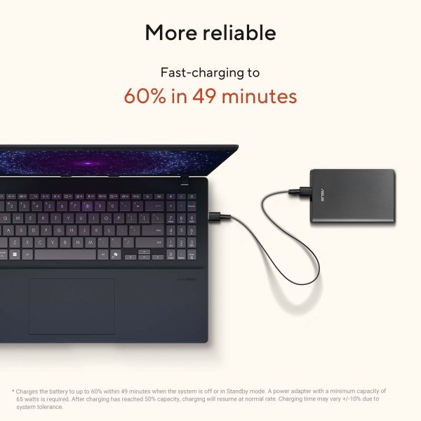 ASUS Vivobook 16 M1607KA-MB043W AMD Ryzen AI 7 340 Laptop 40,6 cm (16") WUXGA 16 GB DDR5-SDRAM 512 GB SSD Wi-Fi 6 (802.11ax) Windows 11 Home Belgisch Blauw, Zilver (90NB15F1-M006F0)