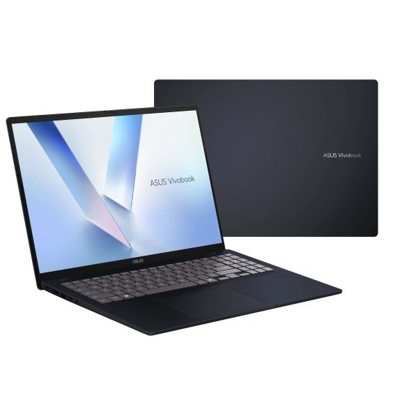 ASUS Vivobook 16 M1607KA-MB043W AMD Ryzen AI 7 340 Laptop 40,6 cm (16") WUXGA 16 GB DDR5-SDRAM 512 GB SSD Wi-Fi 6 (802.11ax) Windows 11 Home Belgisch Blauw, Zilver (90NB15F1-M006F0)