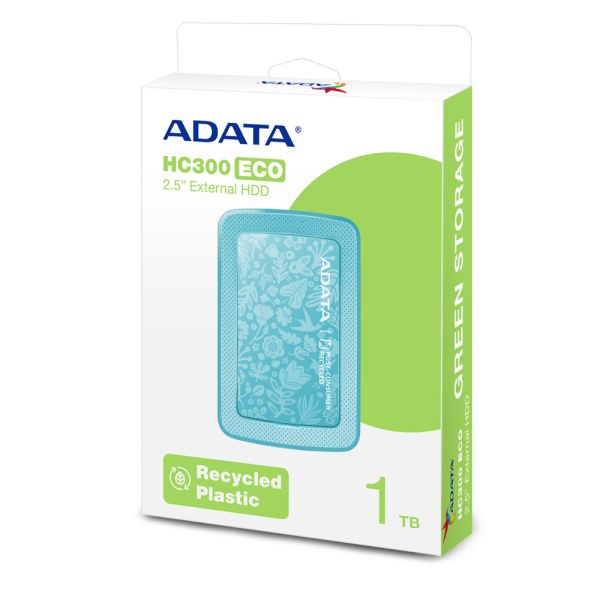 ADATA HC300 Eco externe harde schijf 1 TB 3.2 Gen 1 (3.1 Gen 1) Groen (AHC300E-1TU31-CGN)