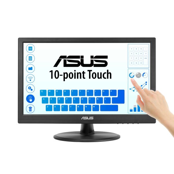 ASUS Touch VT169HE computer monitor 39,6 cm (15.6") 1920 x 1080 Pixels Full HD LED Touchscreen Tafelblad Zwart (90LM09V1-B01170)