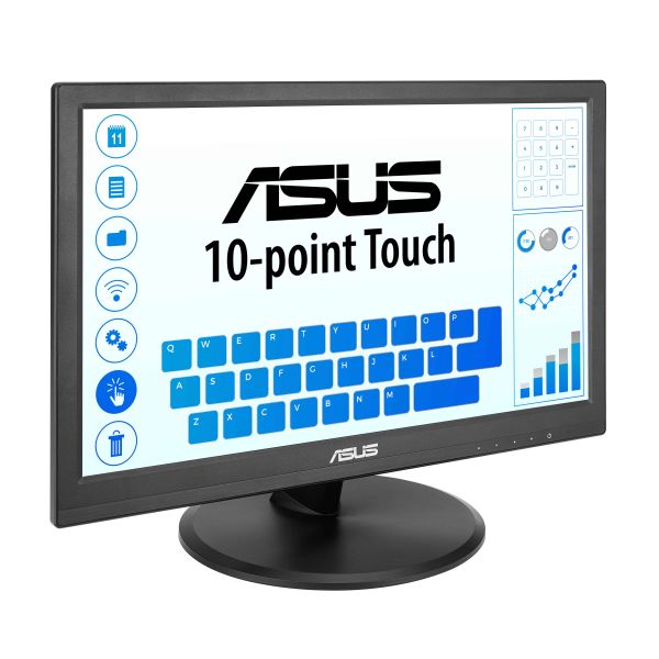 ASUS Touch VT169HE computer monitor 39,6 cm (15.6") 1920 x 1080 Pixels Full HD LED Touchscreen Tafelblad Zwart (90LM09V1-B01170)