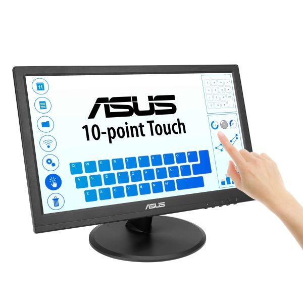 ASUS Touch VT169HE computer monitor 39,6 cm (15.6") 1920 x 1080 Pixels Full HD LED Touchscreen Tafelblad Zwart (90LM09V1-B01170) ASUS Touch VT169HE computer monitor 39,6 cm (15.6") 1920 x 1080 Pixels Full HD LED Touchscreen Tafelblad Zwart (90LM09V1-B01170)