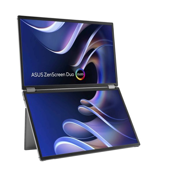 ASUS ZenScreen Duo OLED MQ149CD computer monitor 35,6 cm (14") 1920 x 1200 Pixels WUXGA Zilver (90LM0AKV-B01N70)