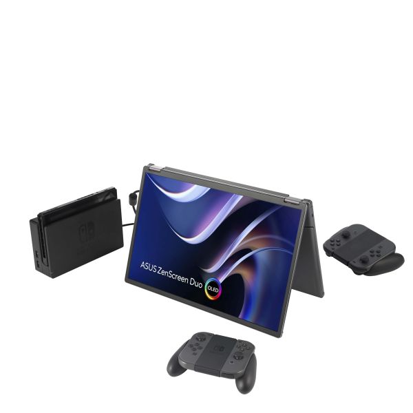ASUS ZenScreen Duo OLED MQ149CD computer monitor 35,6 cm (14") 1920 x 1200 Pixels WUXGA Zilver (90LM0AKV-B01N70) 13/16 ASUS ZenScreen Duo OLED MQ149CD computer monitor 35,6 cm (14") 1920 x 1200 Pixels WUXGA Zilver (90LM0AKV-B01N70)