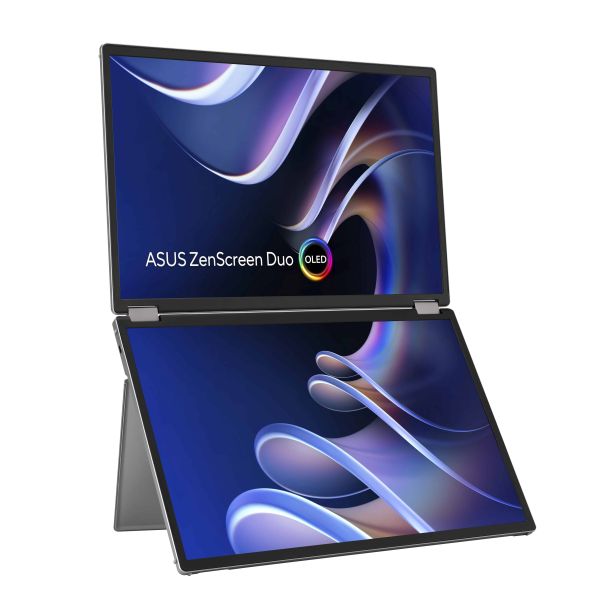 ASUS ZenScreen Duo OLED MQ149CD computer monitor 35,6 cm (14") 1920 x 1200 Pixels WUXGA Zilver (90LM0AKV-B01N70)