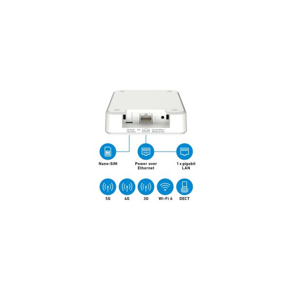 FRITZ!Box 6860 5G Edition International draadloze router Gigabit Ethernet Dual-band (2.4 GHz / 5 GHz) (20003071) FRITZ!Box 6860 5G Edition International draadloze router Gigabit Ethernet Dual-band (2.4 GHz / 5 GHz) (20003071)