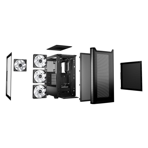 be quiet! Pure Base 501 DX Black Midi Tower Zwart (BGW76) be quiet! Pure Base 501 DX Black Midi Tower Zwart (BGW76)