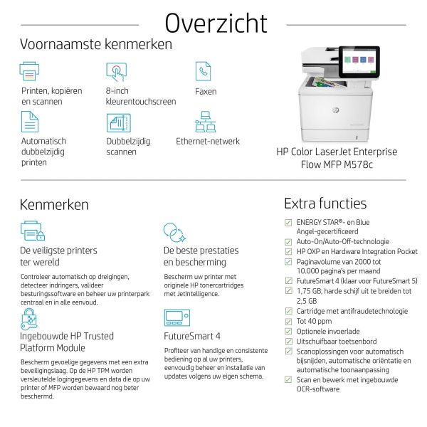 HP Color LaserJet Enterprise Flow MFP M578c (7ZU87A)