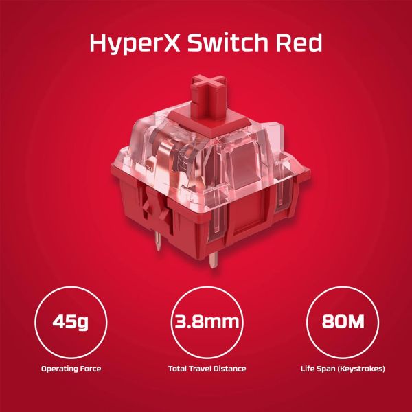 HyperX Alloy Origins PBT HX Red - Mechanical Gaming Keyboard (639N3AA)