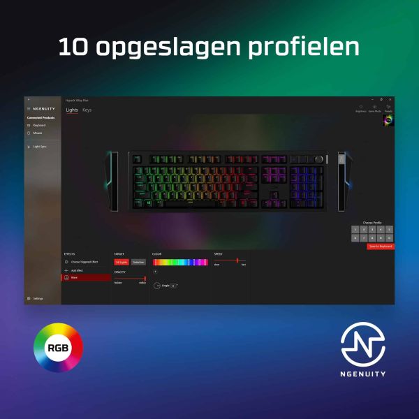 HP HyperX Alloy Rise - gaming toetsenborden (7G7A3AA)