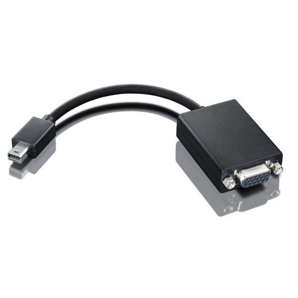 Lenovo 0A36536 video kabel adapter VGA (D-Sub) Mini DisplayPort Zwart (0A36536)