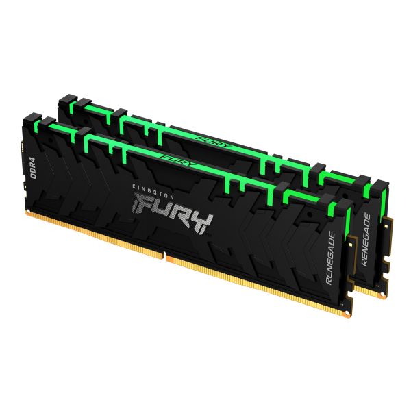 Kingston Technology FURY Renegade RGB geheugenmodule 32 GB 2 x 16 GB DDR4 3200 MHz (KF432C16RB1AK2/32)