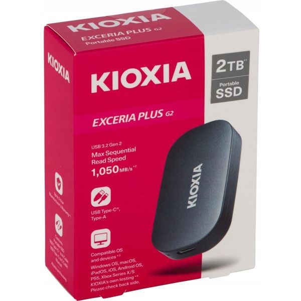 KIOXIA EXCERIA Plus G2 Tragbare SSD 2 TB (LXD20K002TG8)