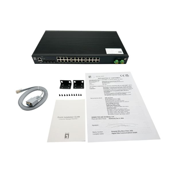 LevelOne IXP-2871 netwerk-switch Managed L2+ Gigabit Ethernet (10/100/1000) Power over Ethernet (PoE) Zwart (IXP-2871)