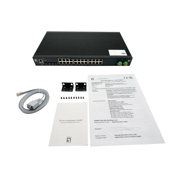 LevelOne IXP-2871 netwerk-switch Managed L2+ Gigabit Ethernet (10/100/1000) Power over Ethernet (PoE) Zwart (IXP-2871)