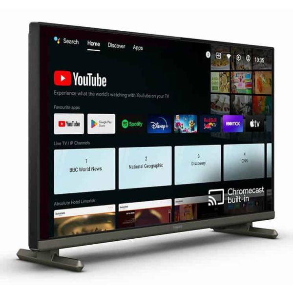 Philips 24HFL4518/12 hospitality tv 61 cm (24") HD 250 cd/m² Smart TV Zwart 6 W (24HFL4518/12)