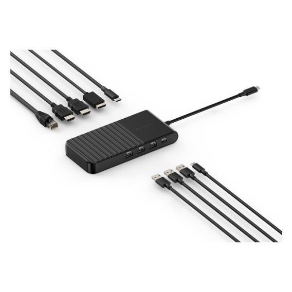 Kensington UH1500P Bedraad USB 3.2 Gen 2 (3.1 Gen 2) Type-C Zwart (K34039WW)