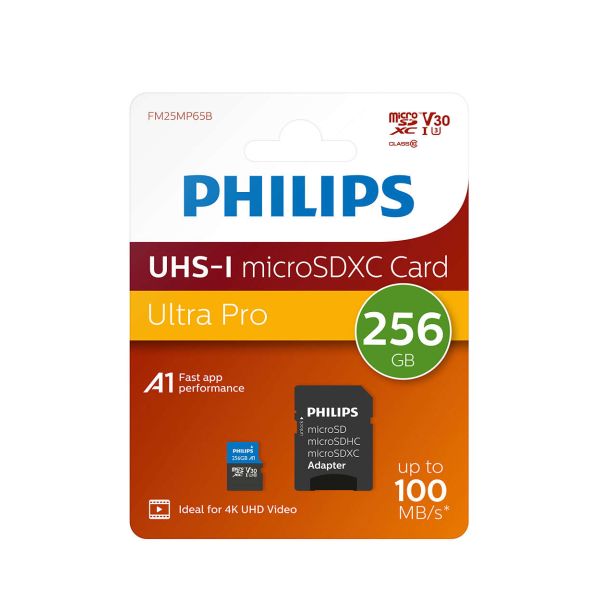 Philips FM25MP65B/00 flashgeheugen 256 GB MicroSDXC UHS-I Klasse 3 (FM25MP65B/00)