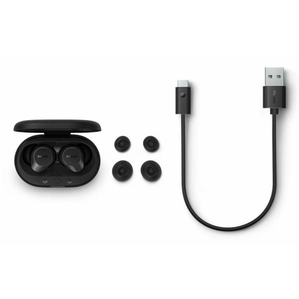 Philips TAT1209BK/00 hoofdtelefoon/headset True Wireless Stereo (TWS) In-ear Oproepen/muziek Bluetooth Zwart (TAT1209BK/00)