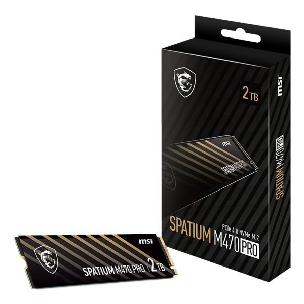 MSI SPATIUM M470 PRO PCIe 4.0 NVMe M.2 2 TB PCI Express 4.0 3D NAND (S78-440Q990-P83)