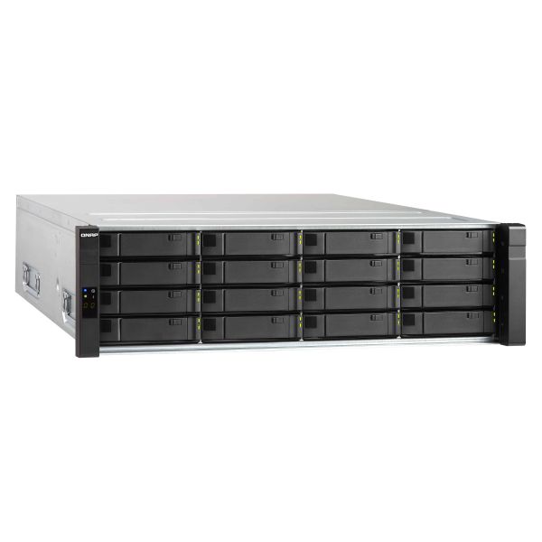 QNAP ES1640dc NAS Rack (3U) Intel® Xeon® E5 v2 familie E5-2420V2 DDR3 0 TB QNAP QES Zwart (ES1640DC-V2-E5-96G)