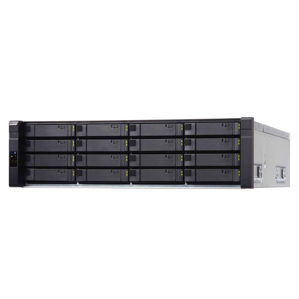 QNAP ES1640dc NAS Rack (3U) Intel® Xeon® E5 v2 familie E5-2420V2 DDR3 0 TB QNAP QES Zwart (ES1640DC-V2-E5-96G)