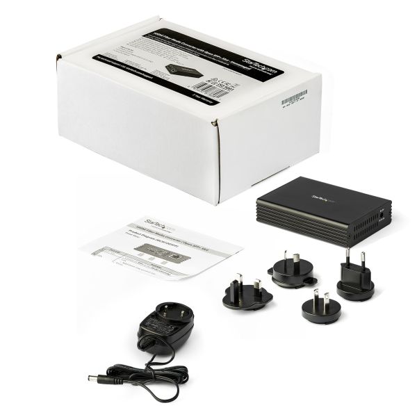 StarTech.com 10GbE Fiber Ethernet Media Converter voor 10Gbps Netwerk - NBASE-T SFP naar RJ45 - Multigigabit Singlemode/Multimode Glasvezel naar Koper Ethernet Netwerk Bridge (MCM10GSFP)