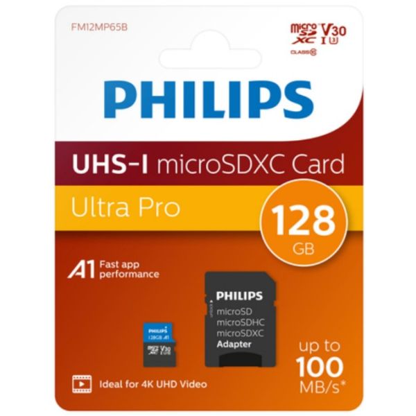 Philips FM12MP65B 128 GB MicroSDXC UHS-I Klasse 10 (FM12MP65B/00)