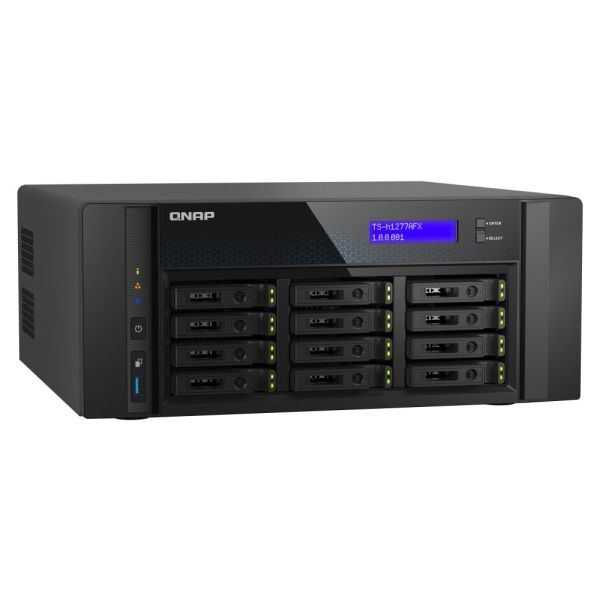 QNAP TS-H1277AFX-R7-32G data-opslag-server NAS Tower AMD Ryzen™ 7 32 GB DDR5 0 TB QuTS hero Zwart (TS-H1277AFX-R7-32G)