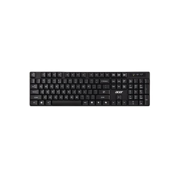 Acer Combo Set - Wireless Keyboard+mouse toetsenbord Inclusief muis Thuis/Werk USB Zwart, Grijs (GP.ACC11.03M)