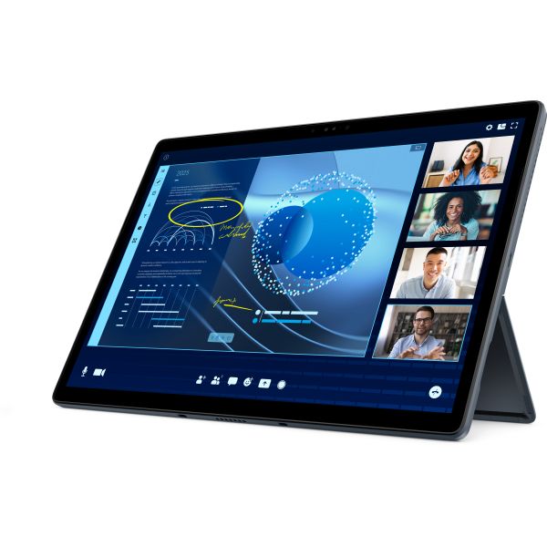 DELL Latitude 7350 Detachable Intel Core Ultra 7 164U Hybride (2-in-1) 33 cm (13") Touchscreen 3K 16 GB LPDDR5x-SDRAM 512 GB SSD Wi-Fi 7 (802.11be) Windows 11 Pro Zwart (KM4W1)