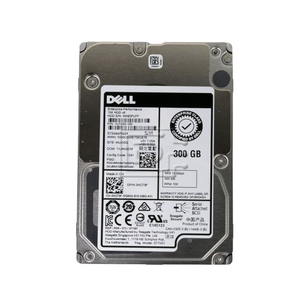 Dell 300G 15K 12G 2.5INCH SAS HDD (NCT9F-RFB)