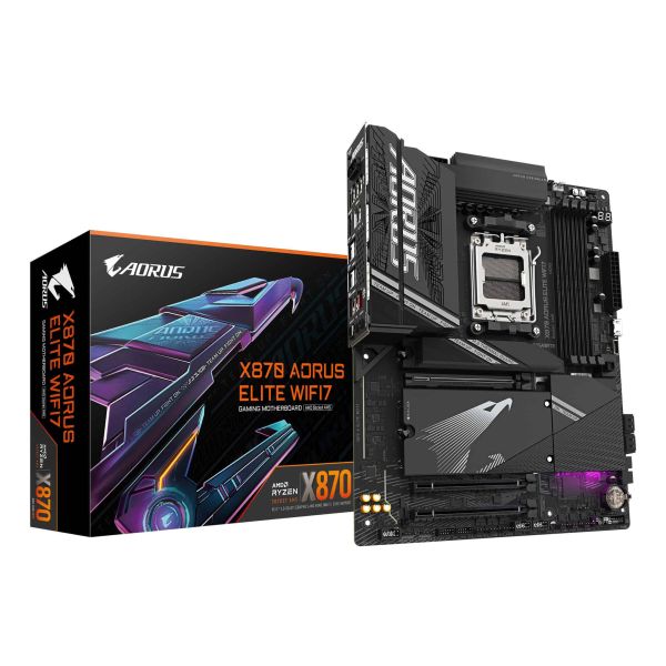 GIGABYTE X870 AORUS ELITE WIFI7 AMD X870 Socket AM5 ATX (X870 AORUS ELITE WIFI7)