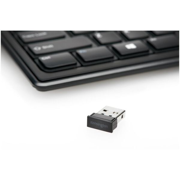 Kensington Advance Fit toetsenbord Kantoor RF Draadloos QWERTY Engels Zwart (K72344UK)