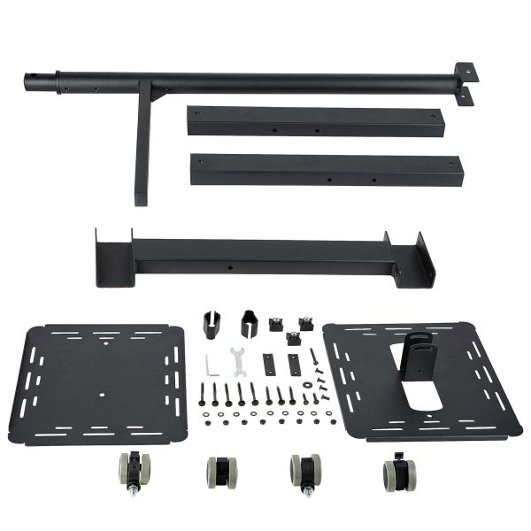 StarTech.com Beamertafel - Stevige Verrijdbare Laptop en Projectietafel (2x 10kg/schap) - Presentatiewagen/Computer Trolley/AV Projector Stand - In Hoogte Verstelbaar / Zwenkwielen met Rem (ADJPROJCART)