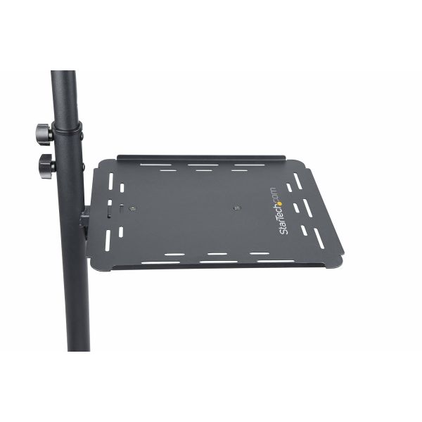 StarTech.com Beamertafel - Stevige Verrijdbare Laptop en Projectietafel (2x 10kg/schap) - Presentatiewagen/Computer Trolley/AV Projector Stand - In Hoogte Verstelbaar / Zwenkwielen met Rem (ADJPROJCART)