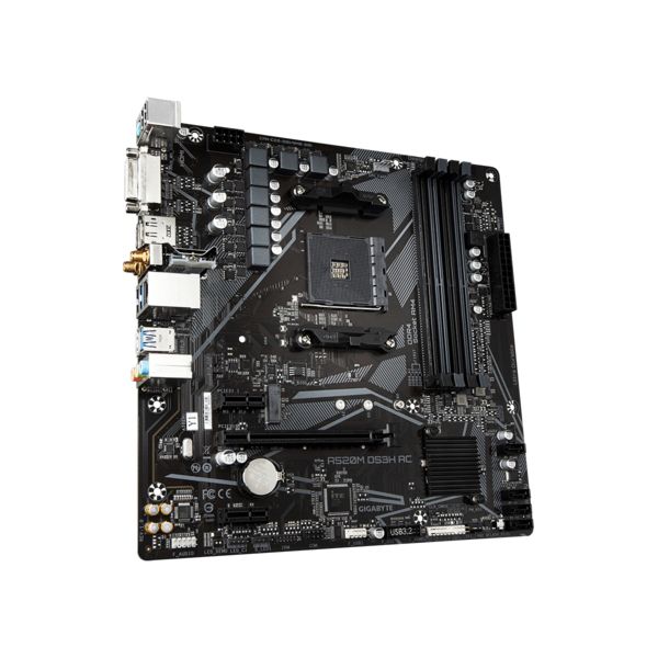GIGABYTE A520M DS3H AC moederbord AMD A520 Socket AM4 micro ATX (A520M DS3H AC)