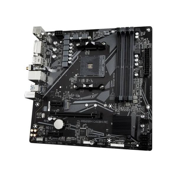 GIGABYTE A520M DS3H AC moederbord AMD A520 Socket AM4 micro ATX (A520M DS3H AC)