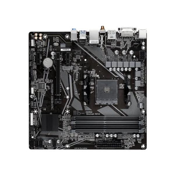 GIGABYTE A520M DS3H AC moederbord AMD A520 Socket AM4 micro ATX (A520M DS3H AC)